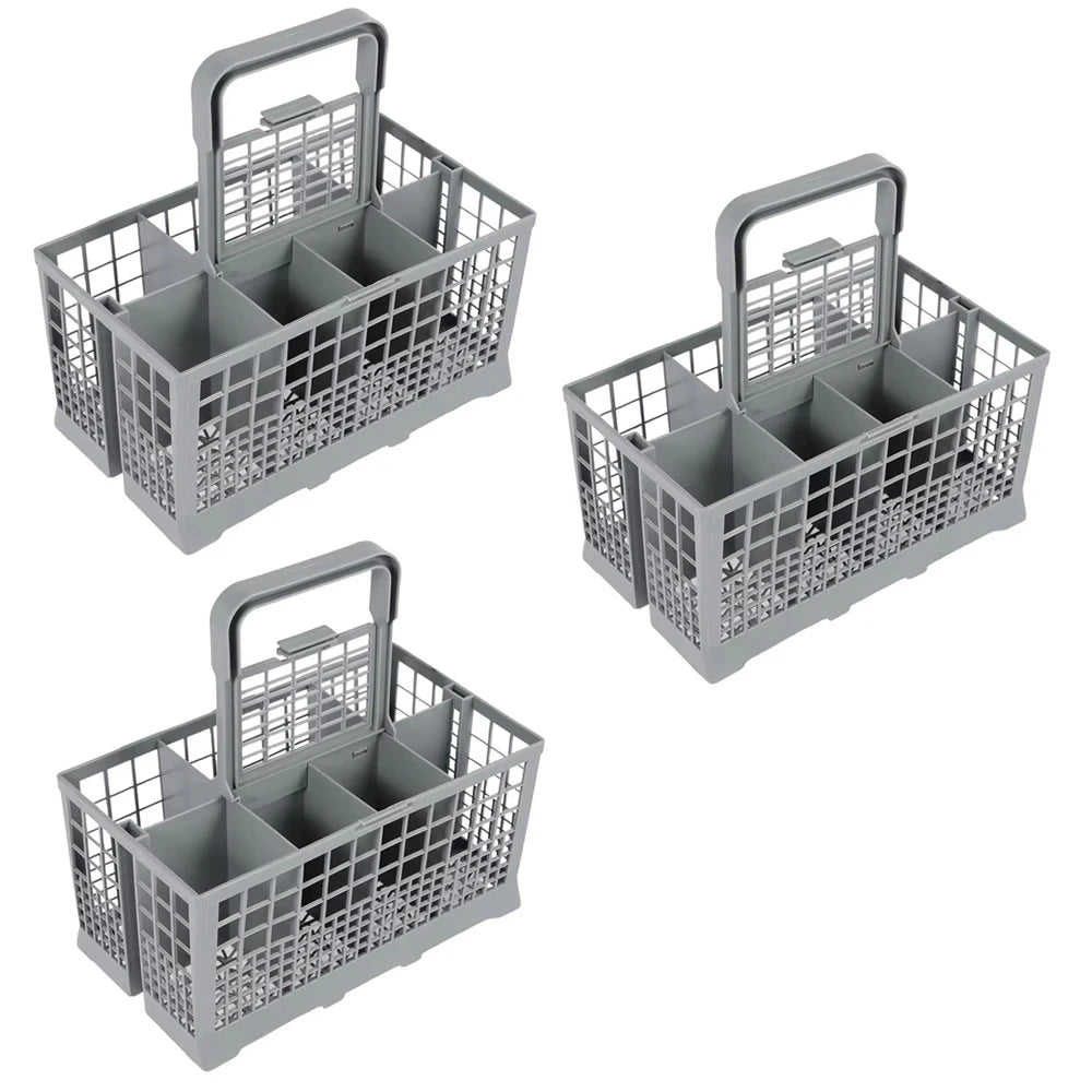 Dishwasher Cutlery Basket Universal Foldable Dishwasher Basket Replacement Rack Accessory Cutlery Holder for Kitchen Fork Spoon